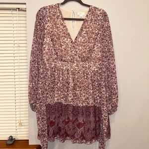 Pink long sleeve dress WORN TWICE